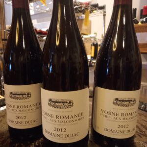 2012 Domaine Dujac Aux Malconsorts, Vosne-Romanee Premier Cru, France, Case of 3