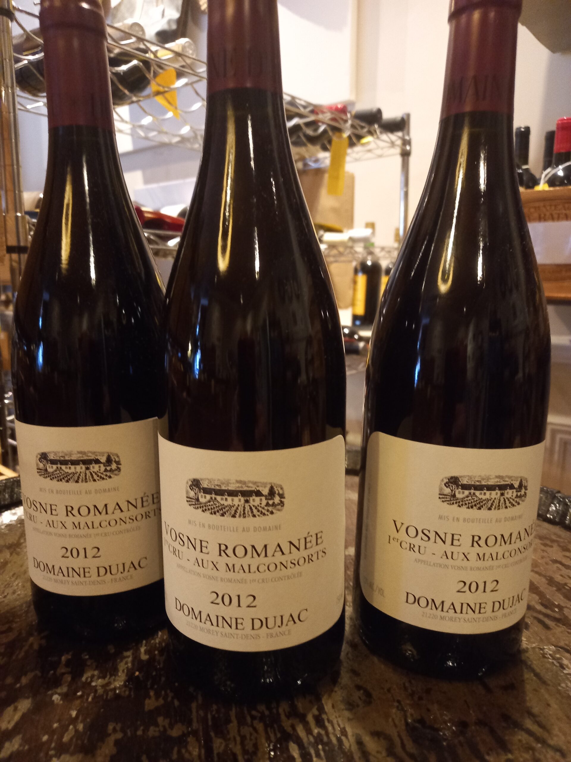 2012 Domaine Dujac Aux Malconsorts, Vosne-Romanee Premier Cru, France, Case of 3
