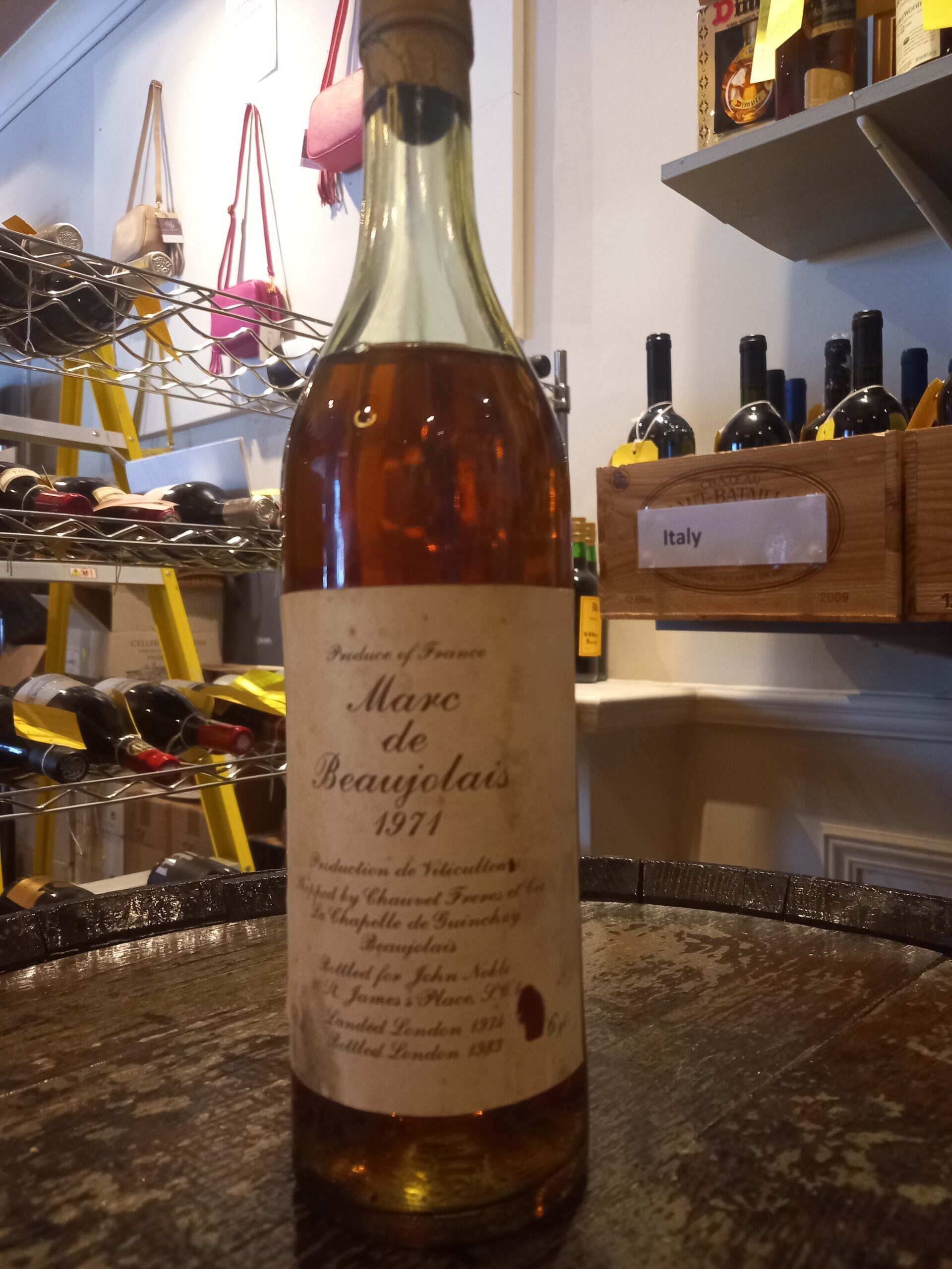 1971 Marc de Beaujolais, Chauvet Freres et Fils, La Chapelle de Guinchay