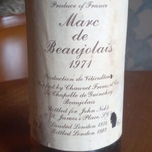 1971 Marc de Beaujolais, Chauvet Freres et Fils, La Chapelle de Guinchay