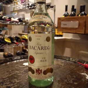 Bacardi Superior Rum  Bottled 1980's