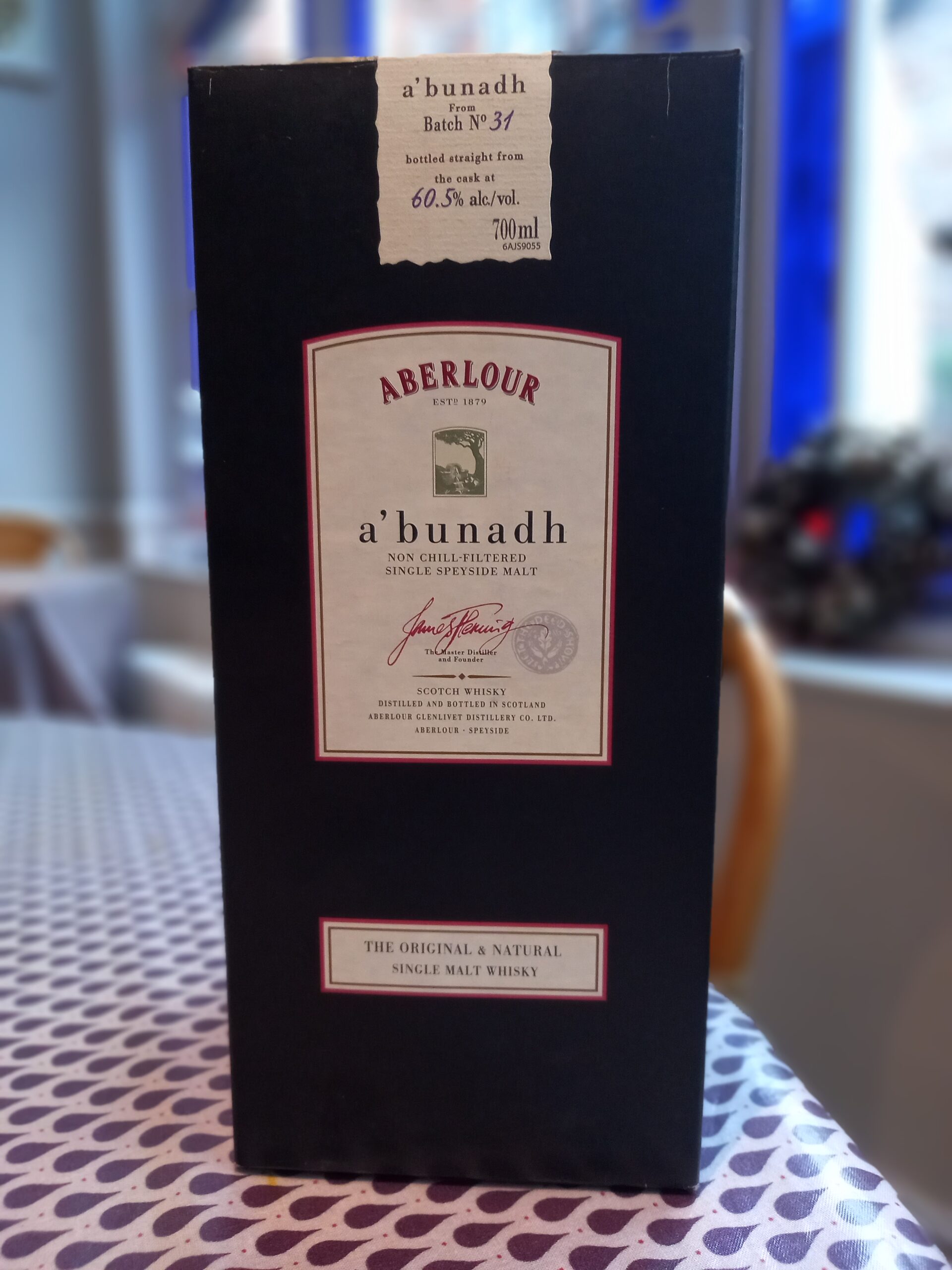 Aberlour a'Bunadh Batch 31 Single Malt Scotch Whisky, Highlands - Speyside, Scotland