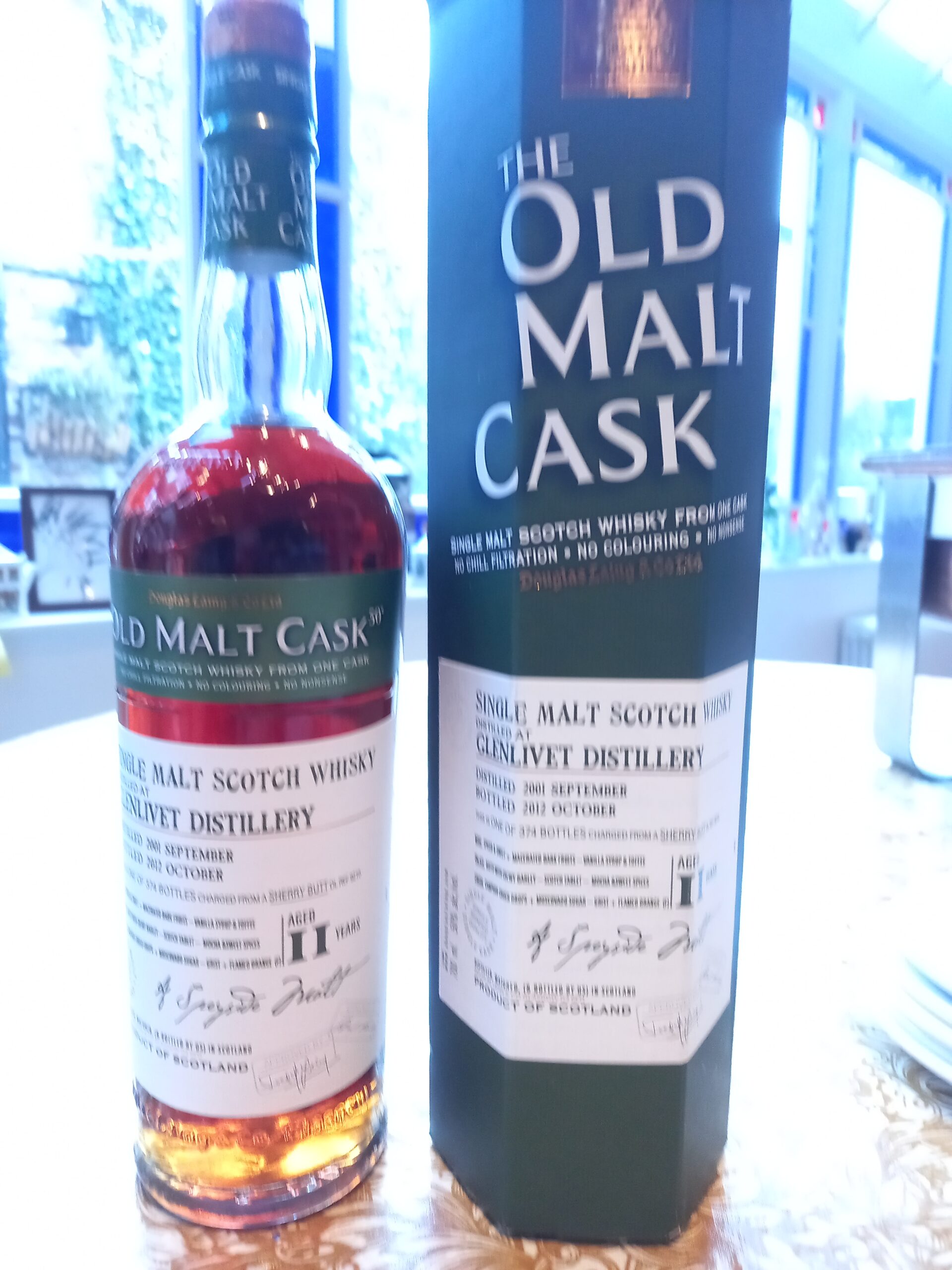 2001 Glenlivet 11 Year Old, The Old Malt Cask, Single Malt Scotch Whisky, Speyside, Scotland, Cask 9210, 50%ABV