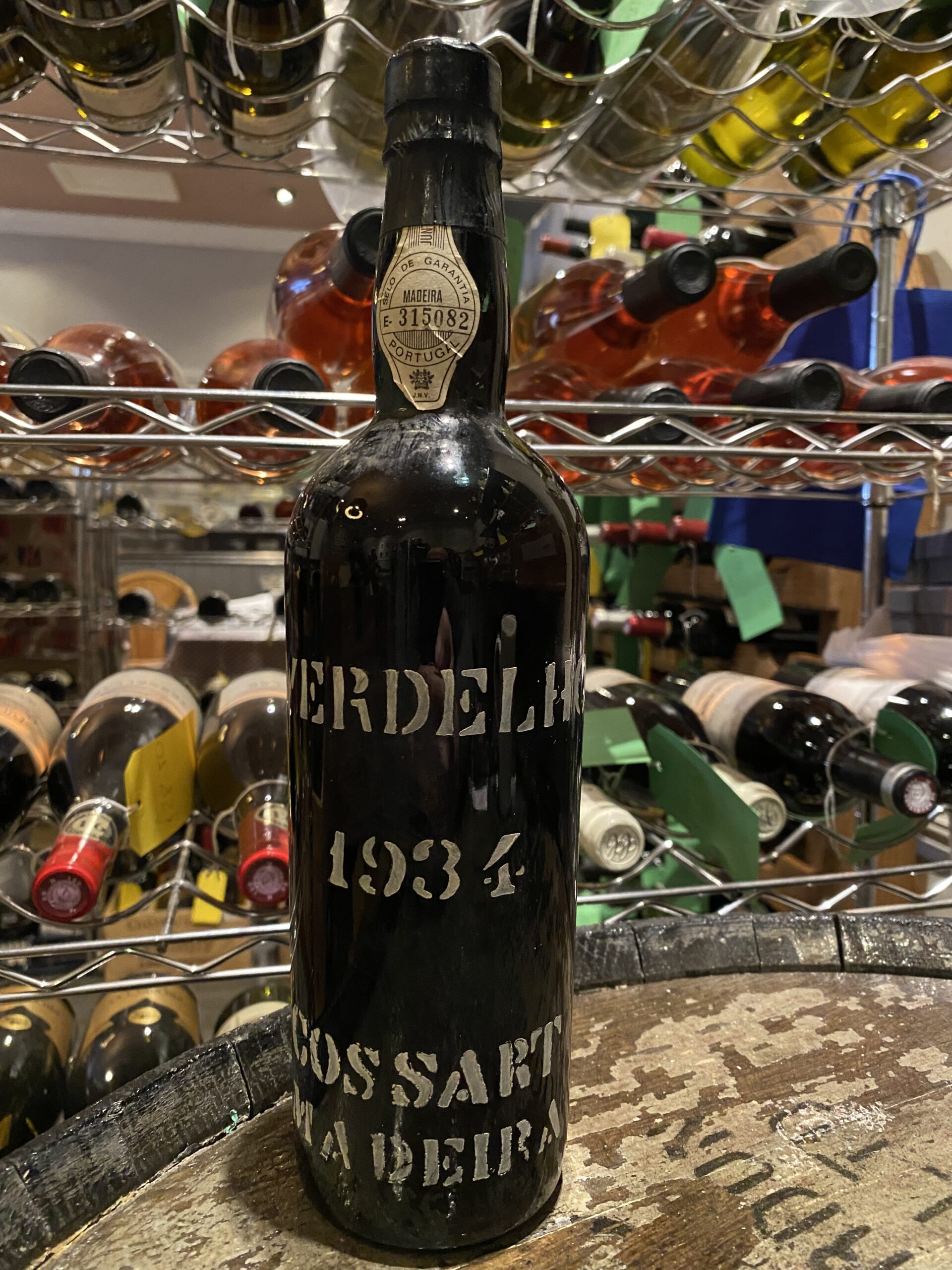 1934 Cossart Gordon Verdelho Vintage, Madeira, Portugal