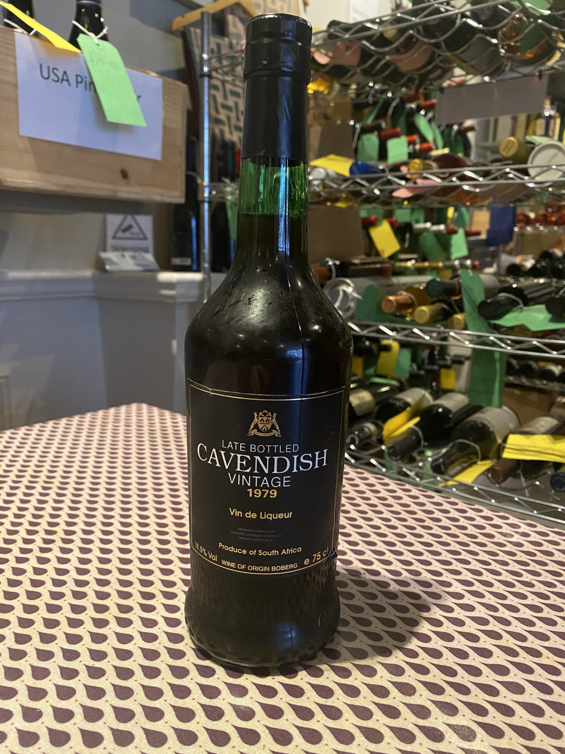 1979 Cavendish LBV Late Bottled Vintage Vin de Liqueur, South Africa