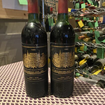 1986 Chateau Palmer, Margaux, France, 2 bottles