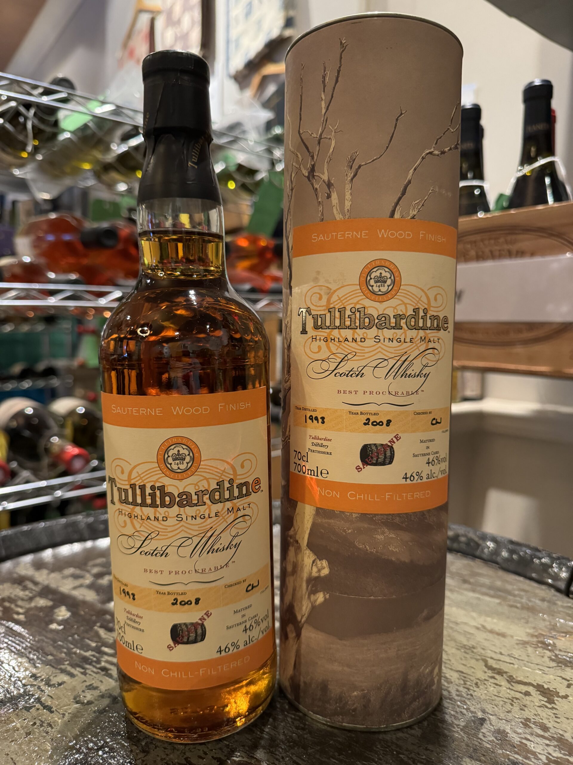 1993 Tullibardine Sauternes Wood Finish Single Malt Scotch Whisky