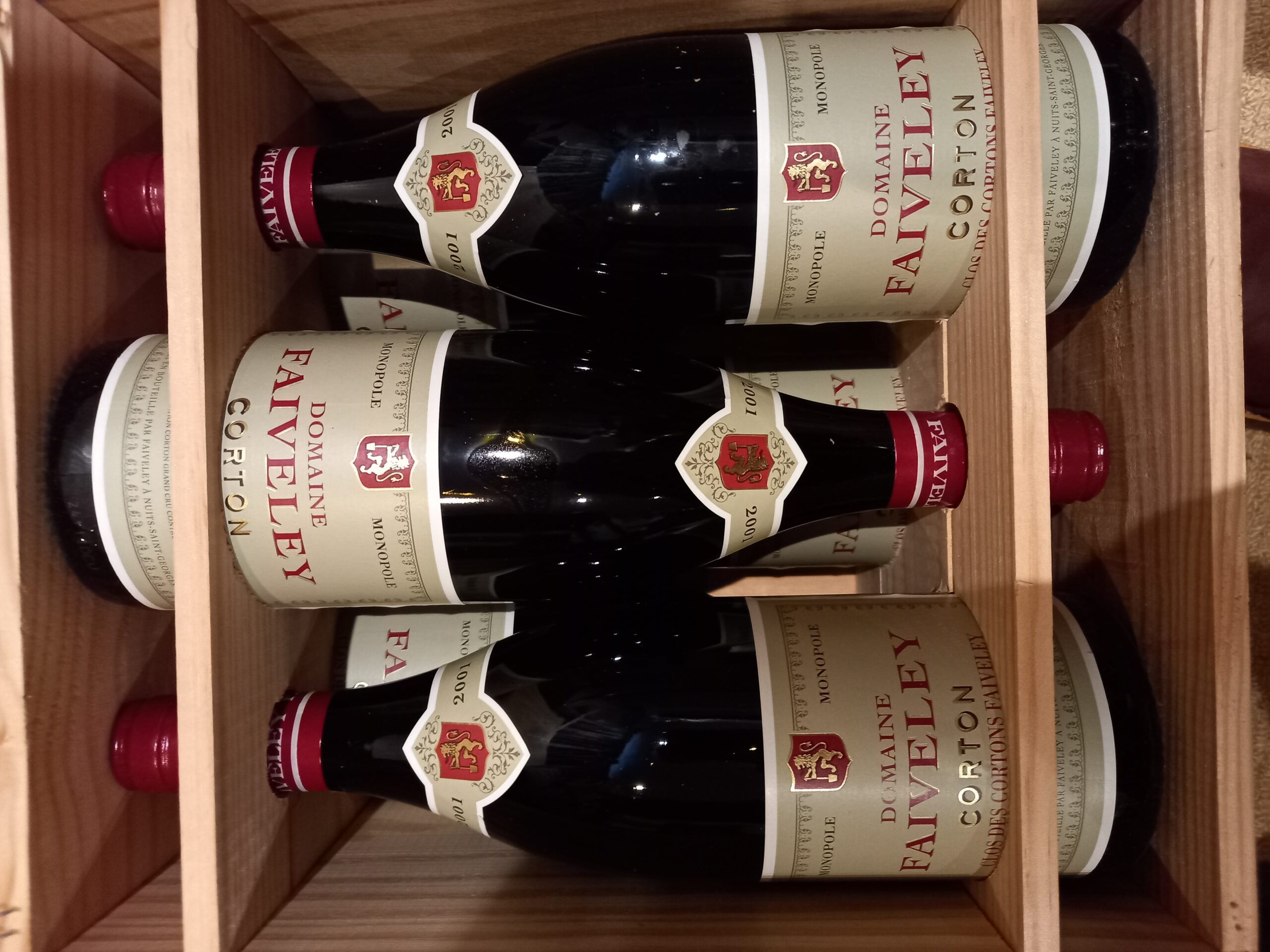 2001 Domaine Faiveley Corton 'Clos des Cortons Faiveley' Monopole Grand Cru, Cote de Beaune, France, 6 bottles