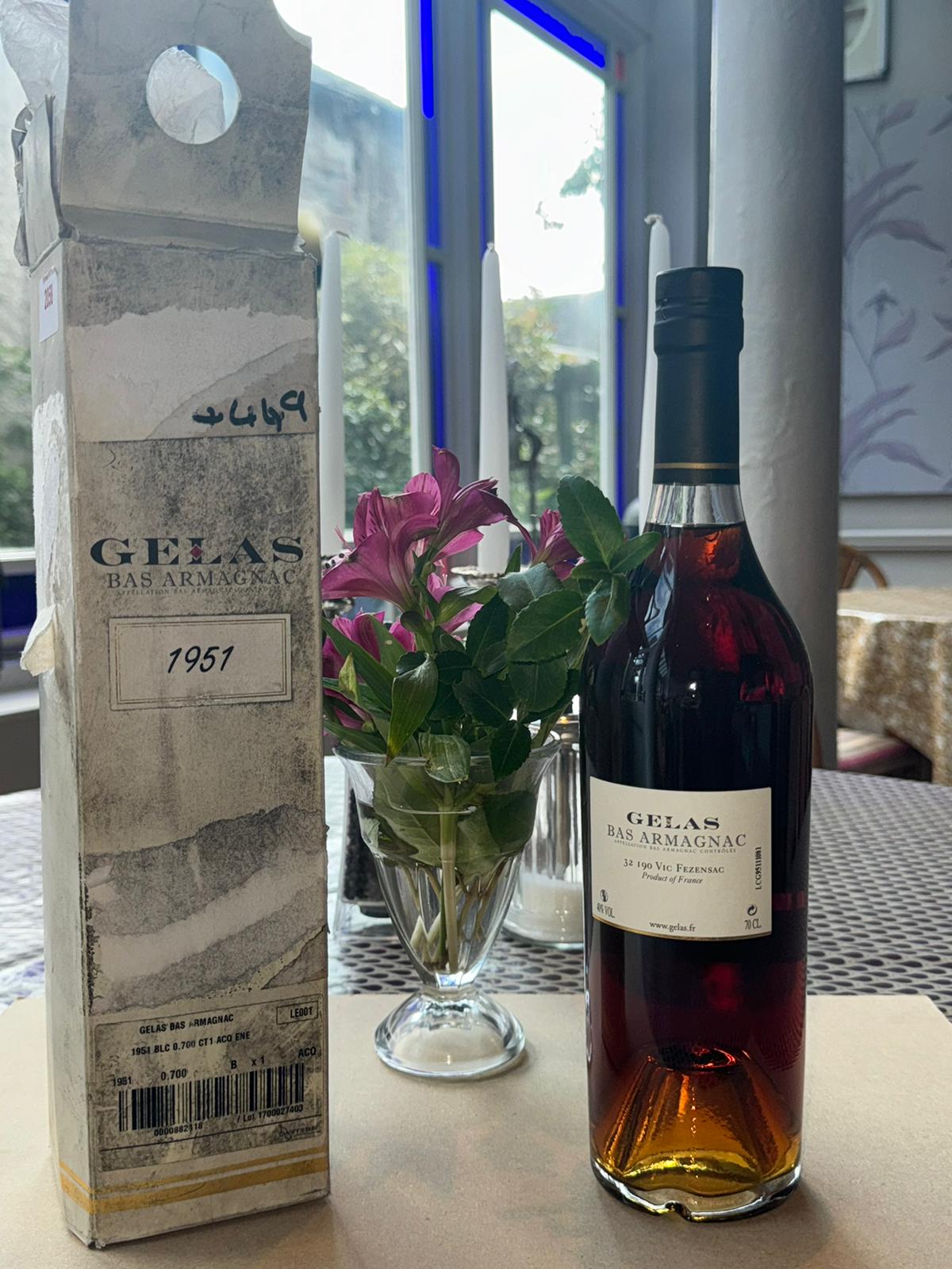 1951 Maison Gelas Vintage Bas Armagnac, France