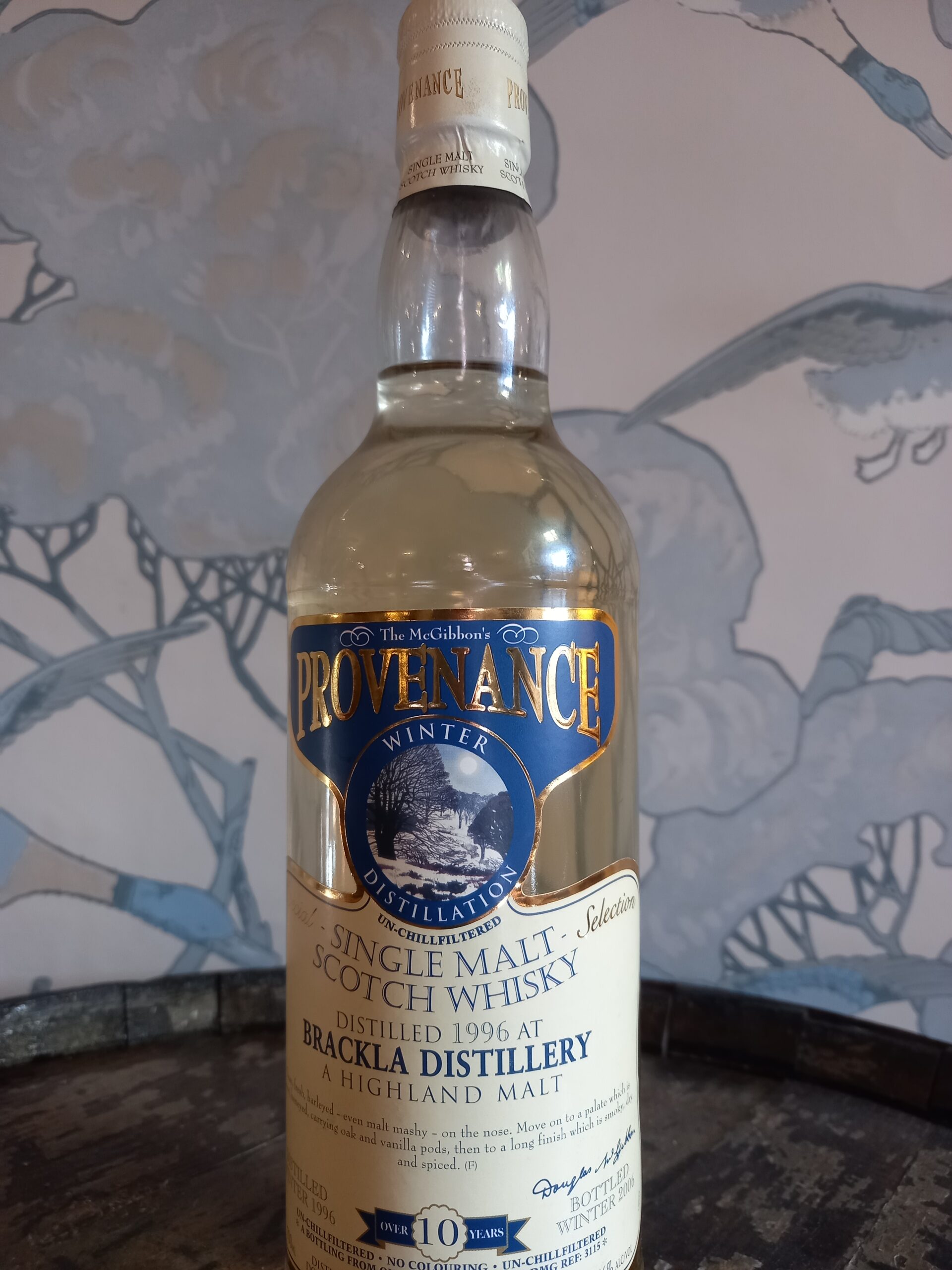 1996 Douglas Laing-McGibbon's Provenance Royal Brackla 10 Year Old Single Malt Scotch Whisky