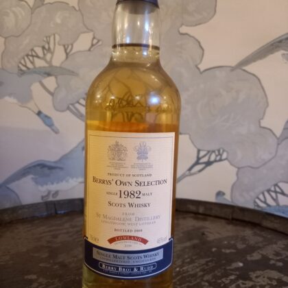 1982 Berry Bros. & Rudd Berrys' Own Selection St. Magdalene Single Malt Scotch Whisky, Lowlands, Scotland