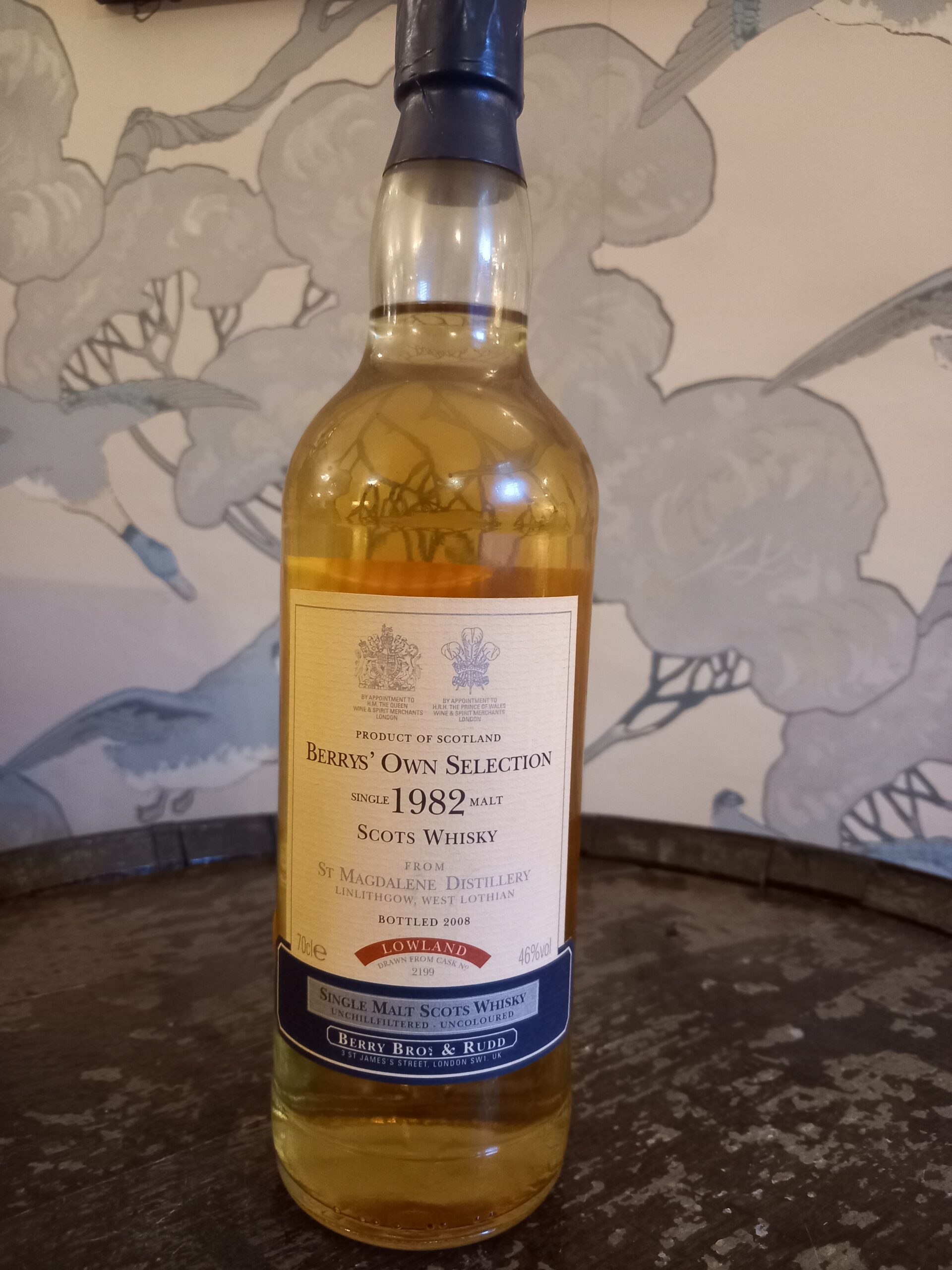 1982 Berry Bros. & Rudd Berrys' Own Selection St. Magdalene Single Malt Scotch Whisky, Lowlands, Scotland