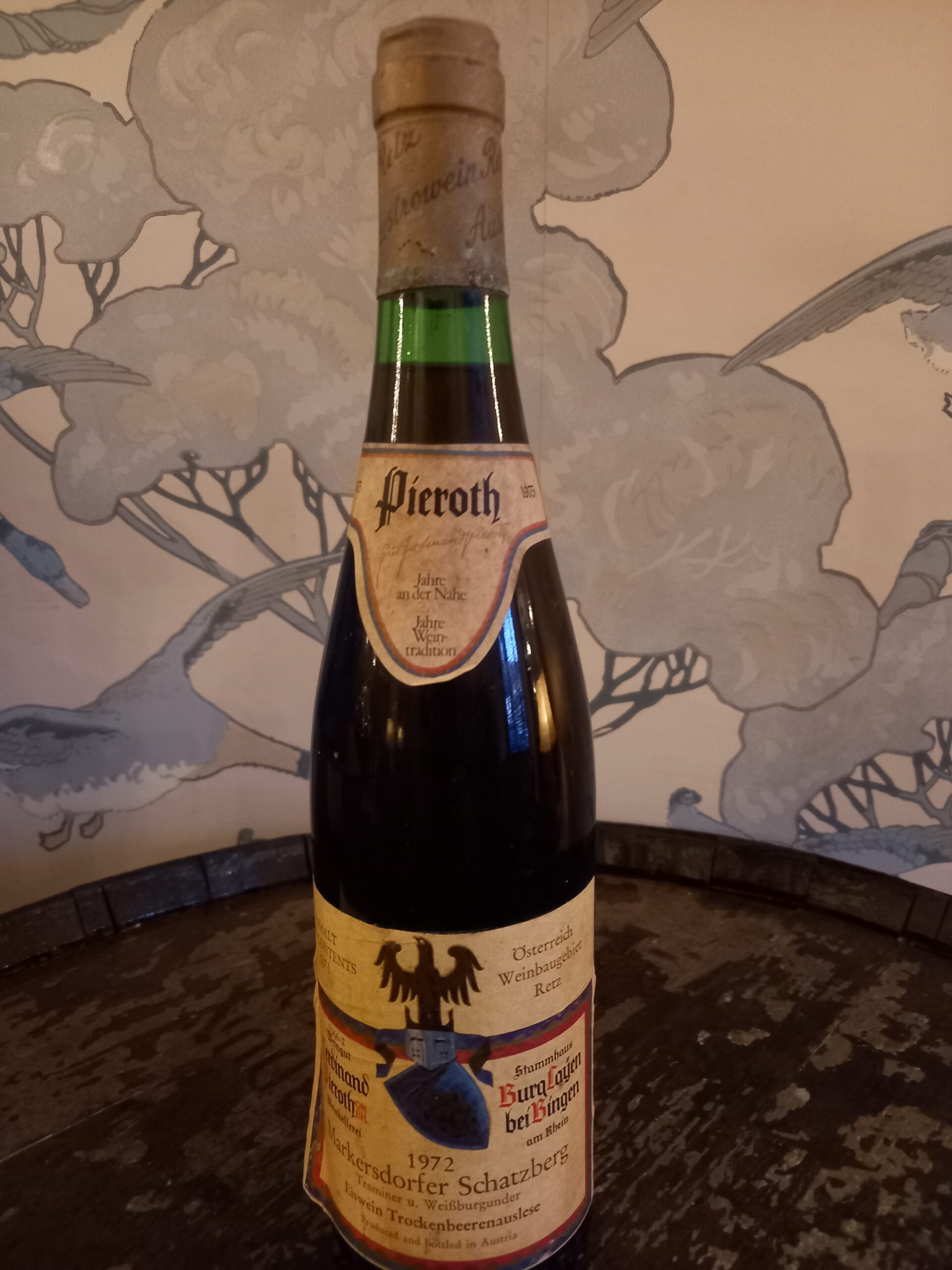 1972 Ferdinand Pieroth Eiswein Beerenauslese Markersdorfer Schatzberg