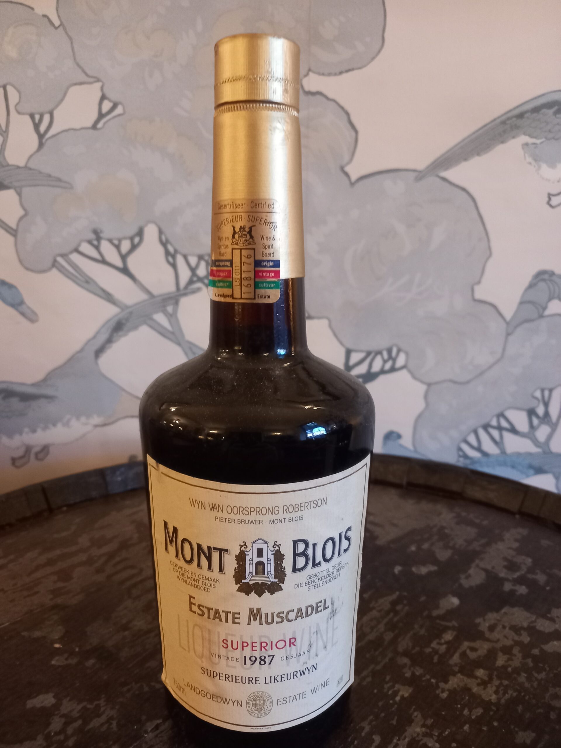 1987 Mont Blois Estate Muscadel, Superior, Robertson South Africa