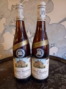 1972 Reinhold Senfter Niersteiner Spiegelberg Riesling, zulander und gewurztraminer beerenauslese