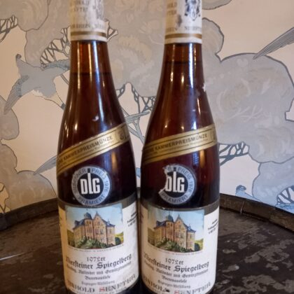 1972 Reinhold Senfter Niersteiner Spiegelberg Riesling, zulander und gewurztraminer beerenauslese