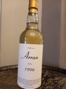 1996 arran malt whisky, single cask, cask No 182 10 year old, 46%