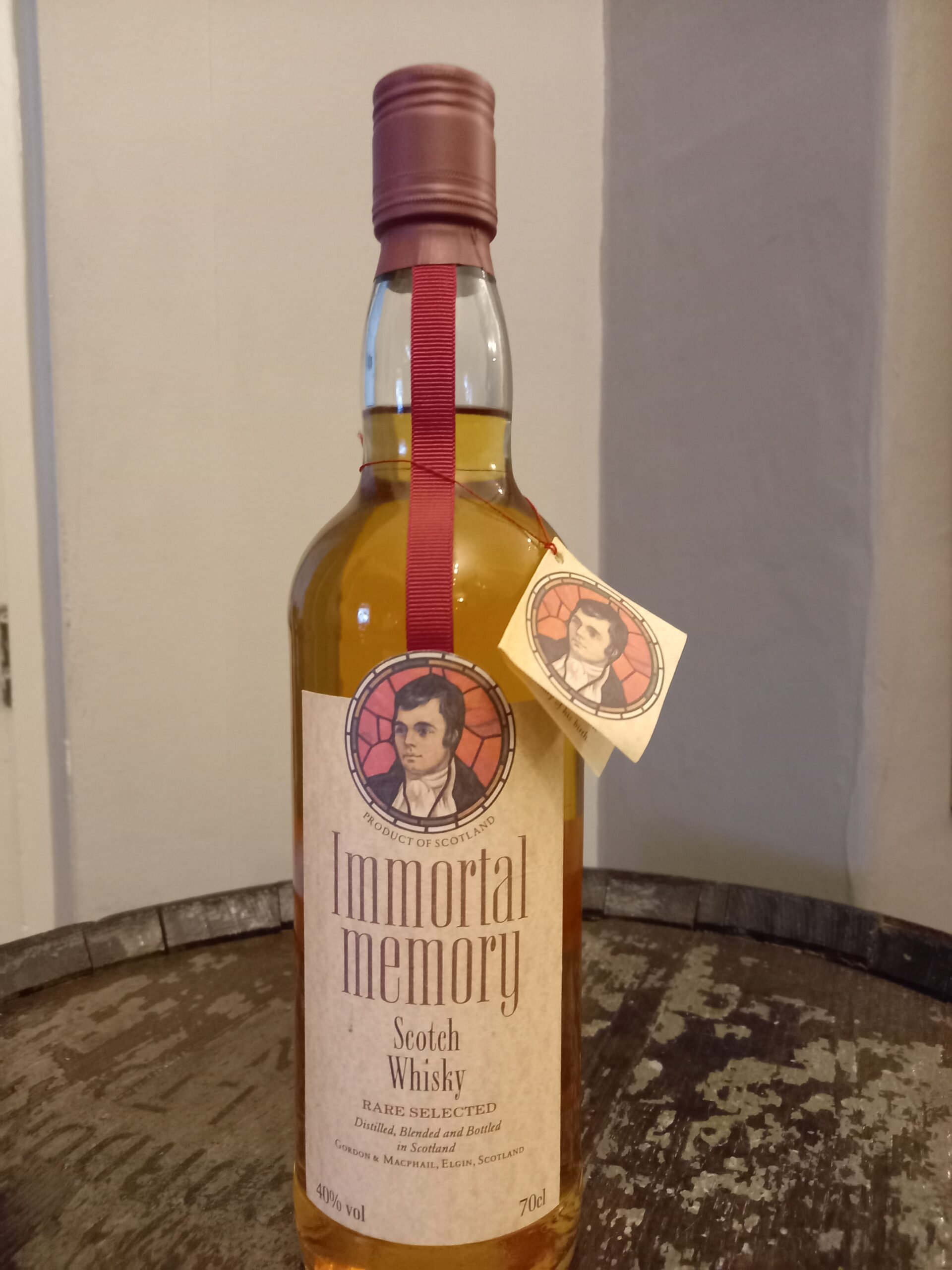 Immortal Memory Robert Burns by Gordon & MacPhail from 1990s