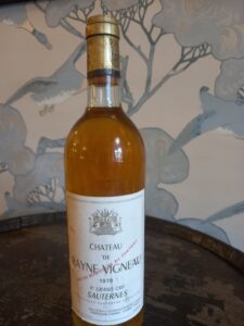 1978 Chateau de Rayne Vigneau, 1er Grand Cru, Sauternes, France