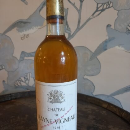 1978 Chateau de Rayne Vigneau, 1er Grand Cru, Sauternes, France