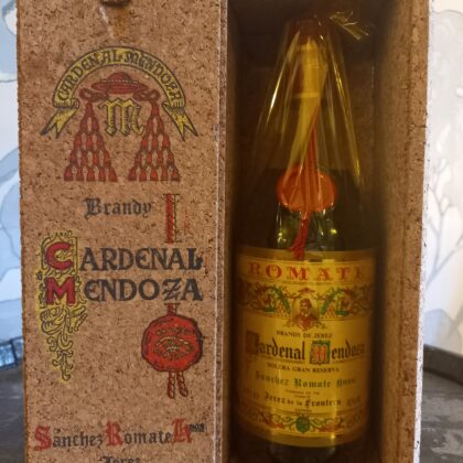 Sanchez Romate Cardenal Mendoza Clasico Solera Gran Reserva Brandy de Jerez, Andalucia, Spain, 1980's bottling