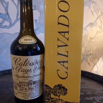 1947 Madame Leon Cholet Calvados du pays d'auge bottled 11 09 1995