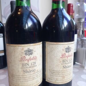 1996 Penfolds Bin 128 Shiraz, Coonawarra, Australia, 2 bottles
