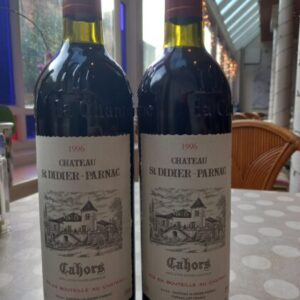 1996 Chateau Saint-Didier Parnac, Cahors, France, 2 bottles