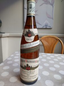 1983 ruppertsberg winzerveren hoheburg lisenbusch gewurztraminer auslese