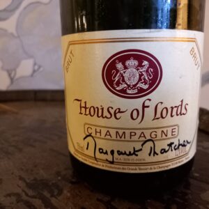 House of Lords Champagne (Signed by Margaret Thatcher)
